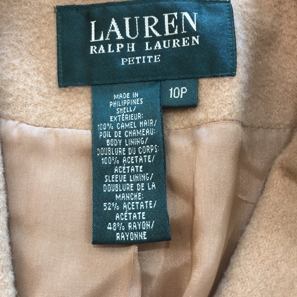Women’s Lauren by Ralph Lauren Stunning Tan Camel Hair Blazer - Picture 5 of 6